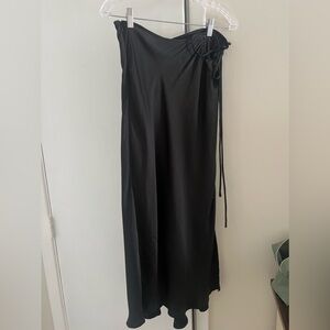 ASTR silk maxi skirt / top SET